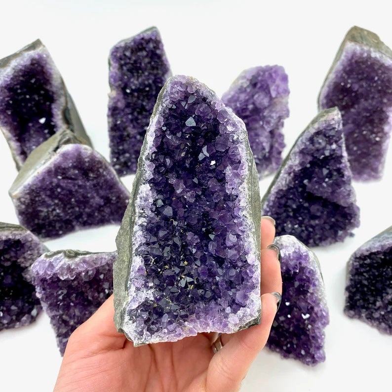 Sale Natural Amethyst Array Brazil Deep Amethyst Array Home Office Crystal Crafts Decoration Ornaments - Image 1